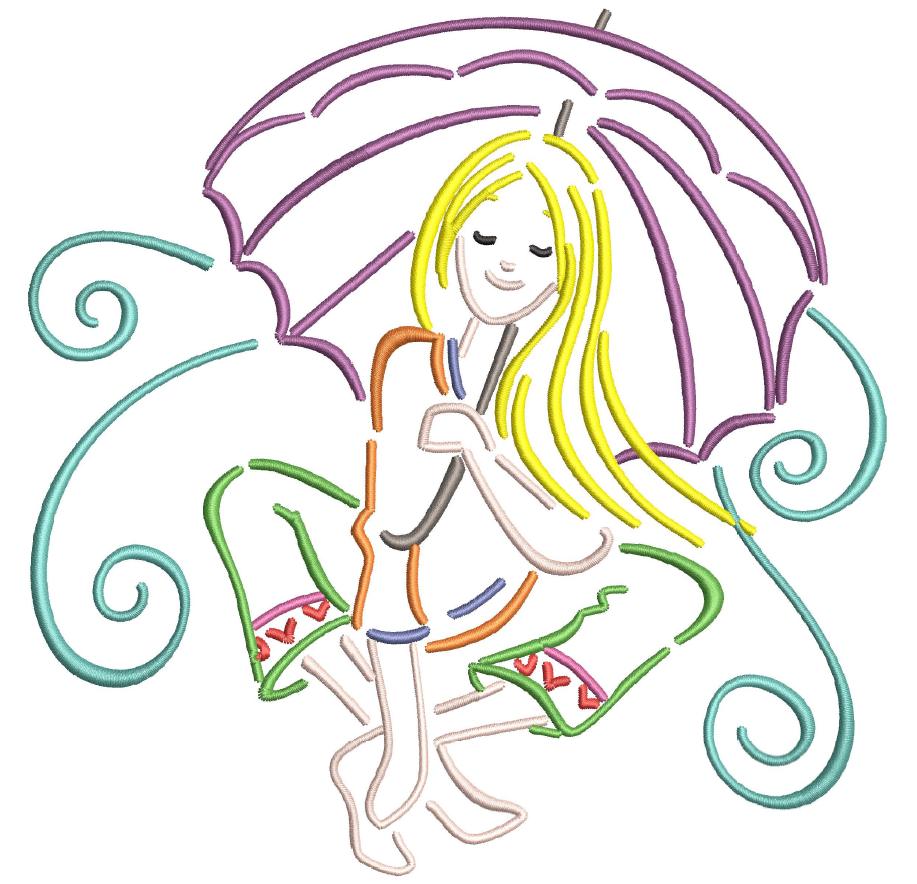 Girl with Umbrella 5