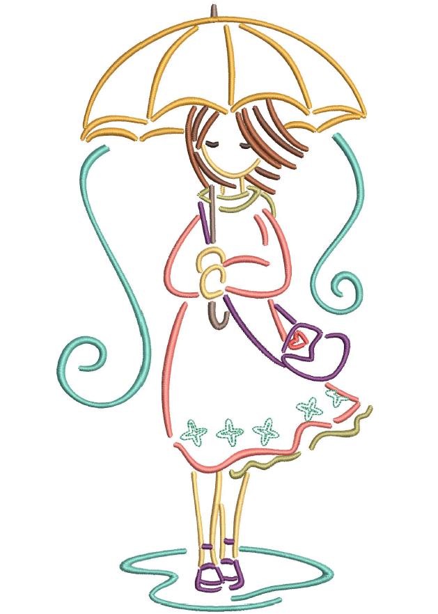 Girl with Umbrella 9