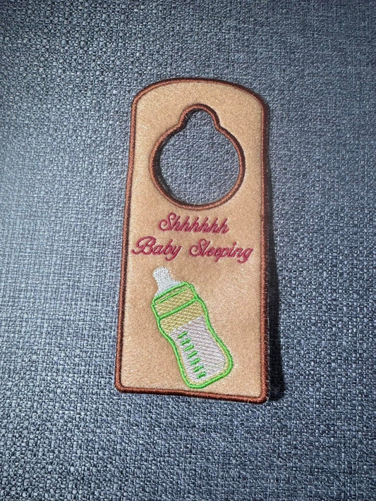 ITH Baby Bottle Sleeping Door Hanger