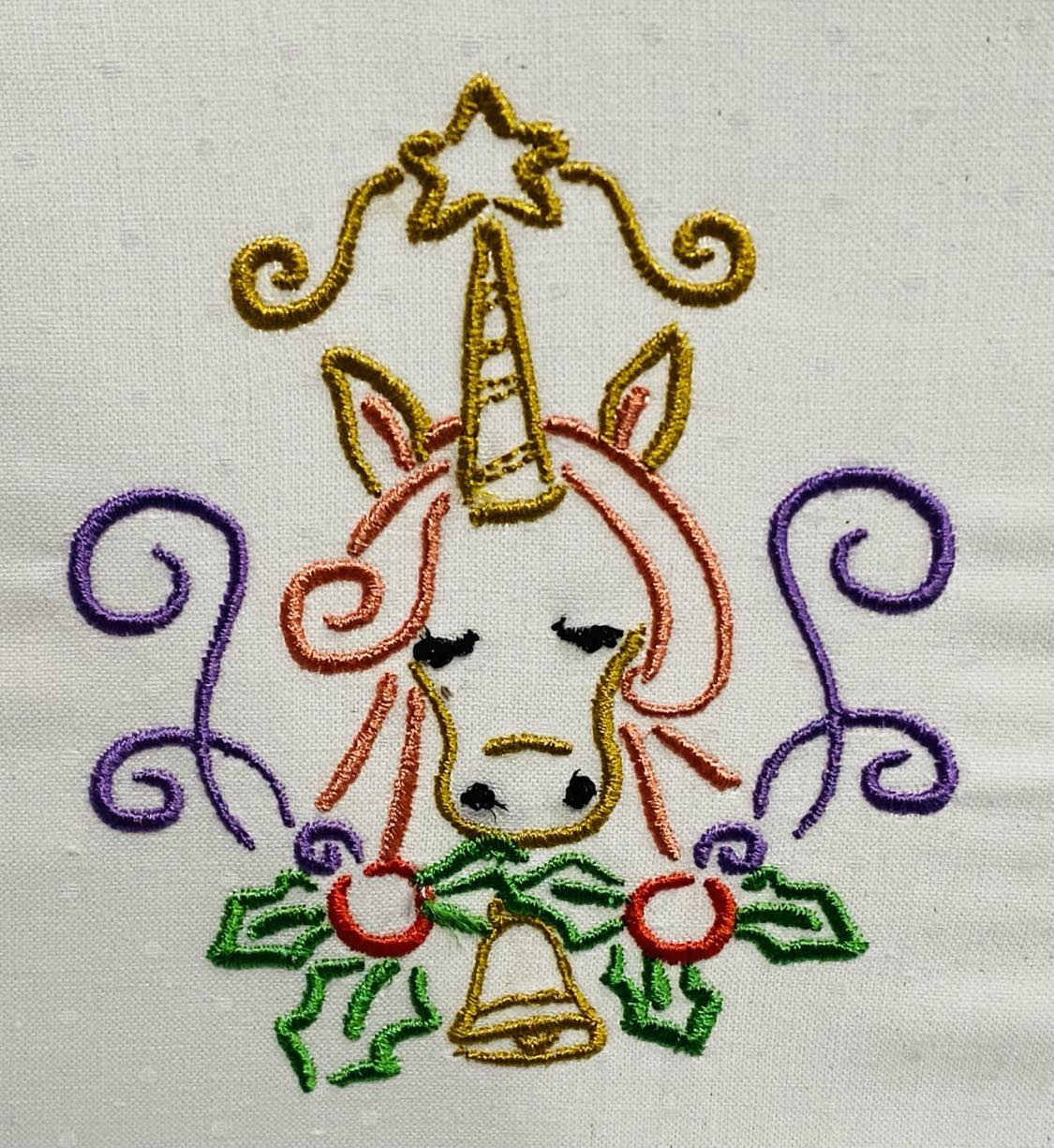 Unicorn at Christmas 3