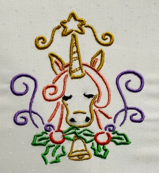 Unicorn at Christmas 3