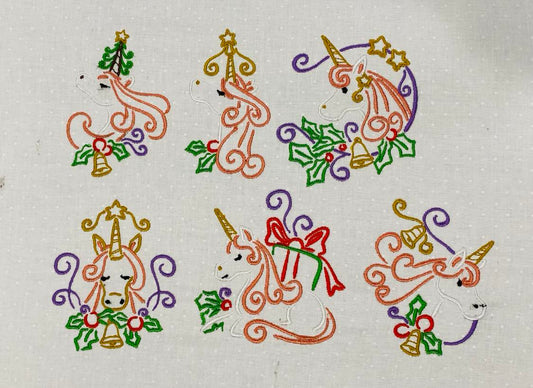 Unicorn at Christmas Bundle Set