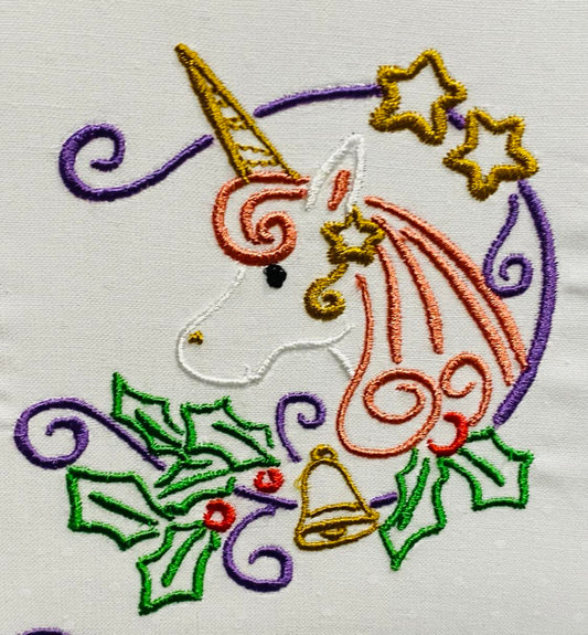 Unicorn at Christmas 2