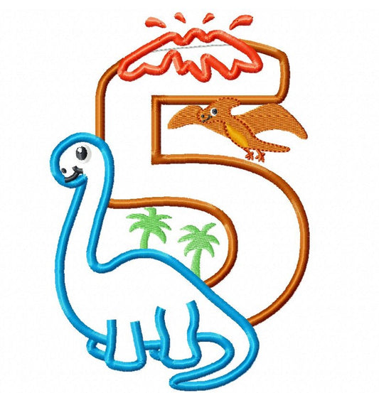 KRD 5 Brachiosaurus birthday number