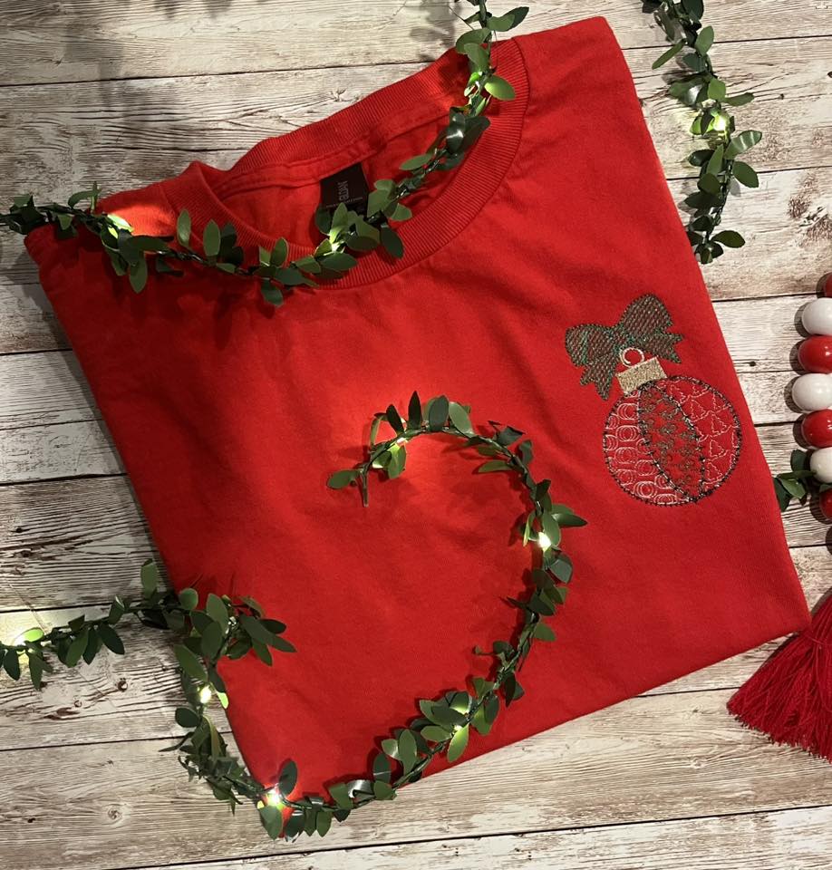 Christmas Motif Bulb with Bow