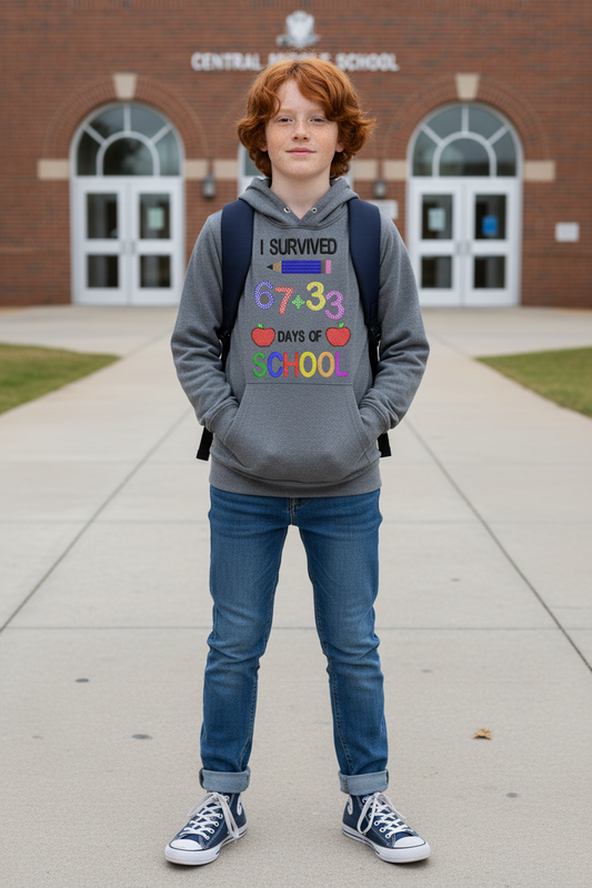 67 100 Days of School Sketchy Embroidery design
