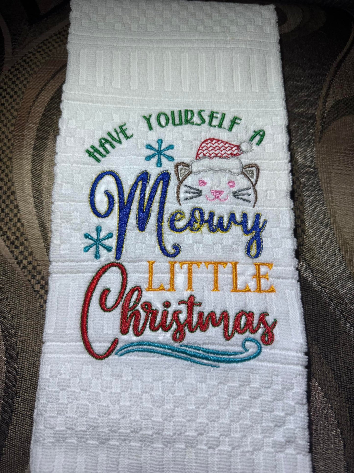 Meowy Christmas Sketchy Cat Design