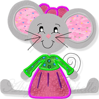 Darling Mouse Set- 7 Designs, 3 Sizes!