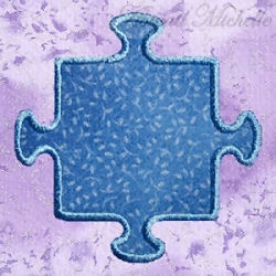 I'm Puzzled Puzzle Pieces Applique Set