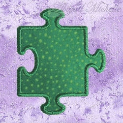 I'm Puzzled Puzzle Pieces Applique Set