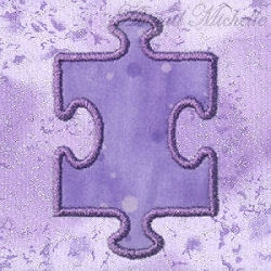 I'm Puzzled Puzzle Pieces Applique Set