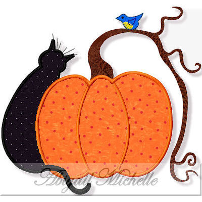 Country Halloween Applique - 3 Sizes!