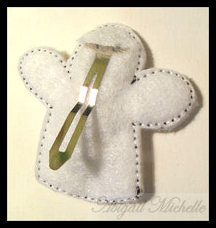 Ghost Hair Clippie and Bow Center, In The Hoop