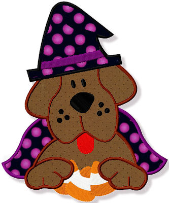 Halloween Dog Applique