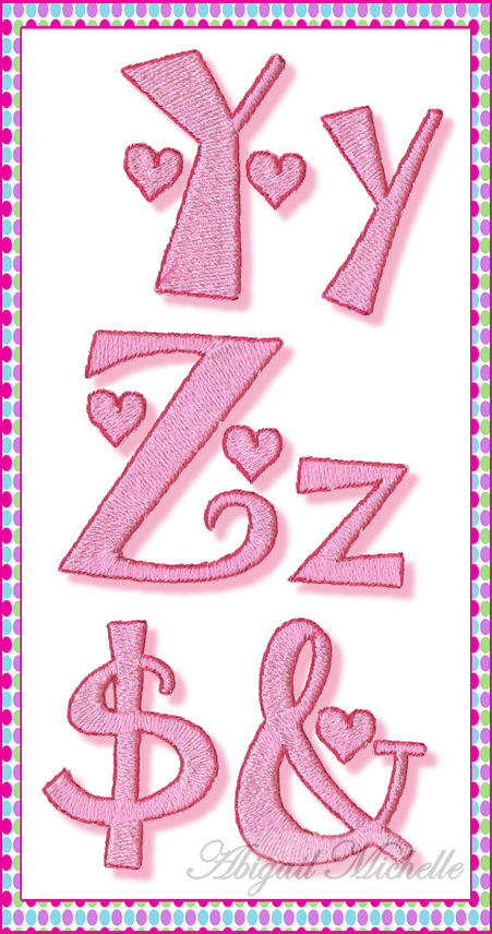 Love Story Alphabet - 2 Sizes!