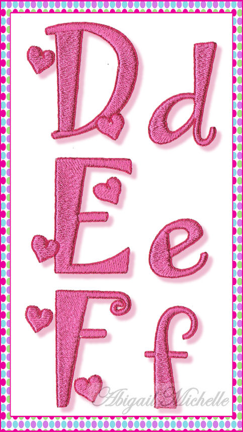 Love Story Alphabet - 2 Sizes!
