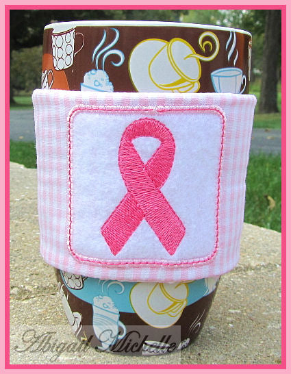 Ribbon Coffee Cozy, In The Hoop - 6x10