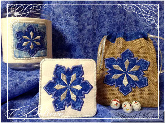 Snowflake Cozy Set, In The Hoop