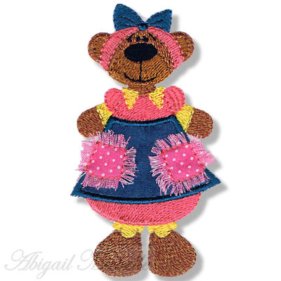 Raggedy Pockets Jeans Girl Teddy Bear