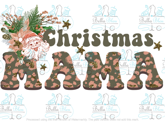 Christmas Mama  Sublimation pgn file