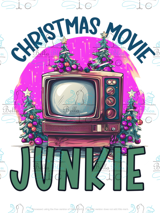 Christmas Movie Junkie Sublimation pgn file