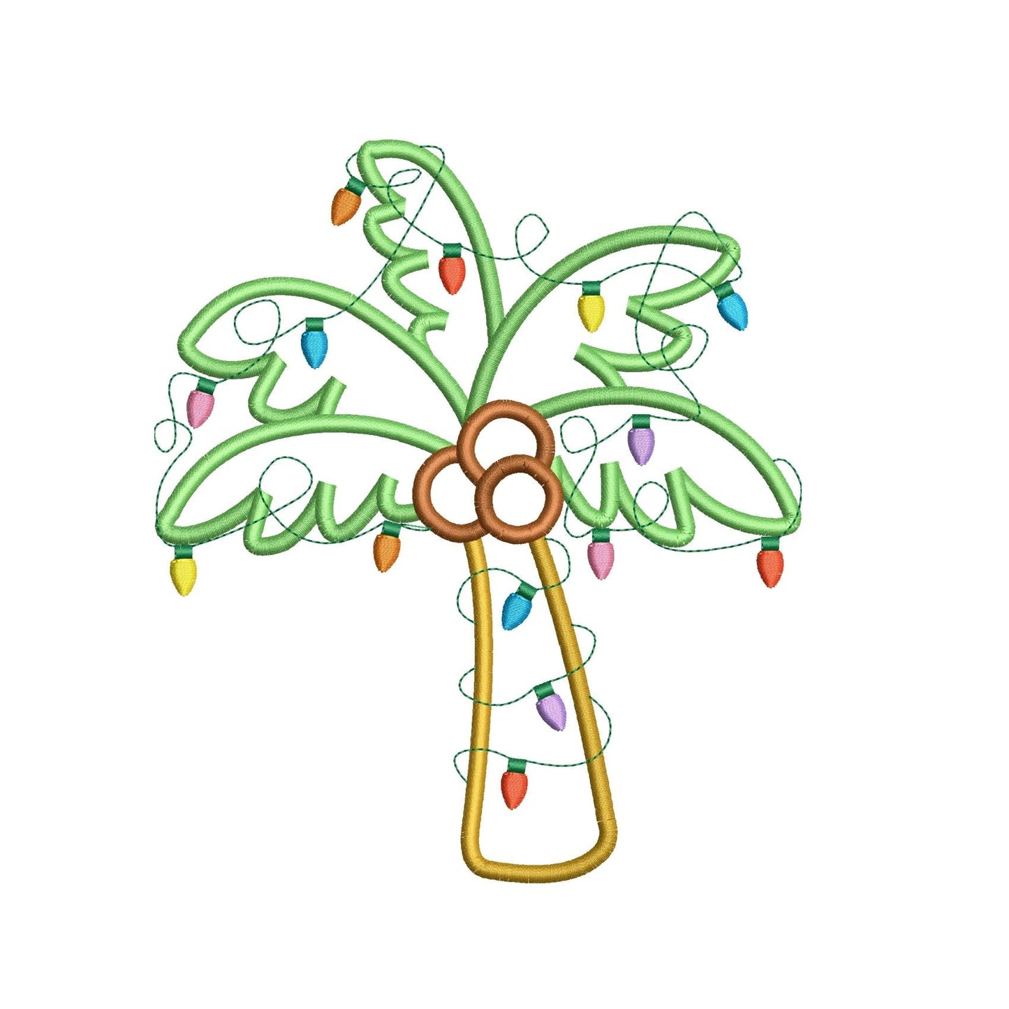 KRD Christmas Palm Tree Applique