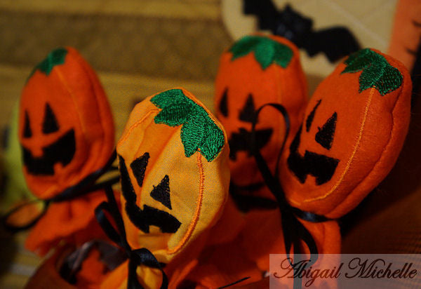 Pumpkin LolliPop, Sucker Covers, In The Hoop