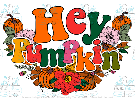 Fall Hey Pumpkin Sublimation pgn file