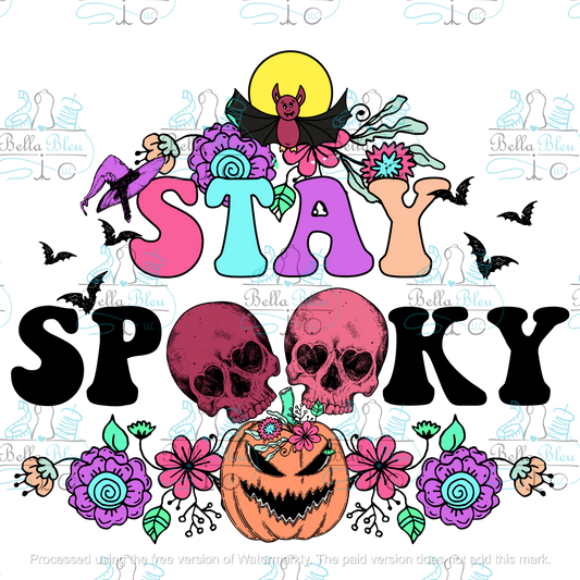 Stay Spooky Halloween Sublimation pgn file