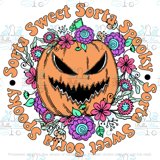 Sorta Spooky Sorta Sweet Halloween Sublimation pgn file