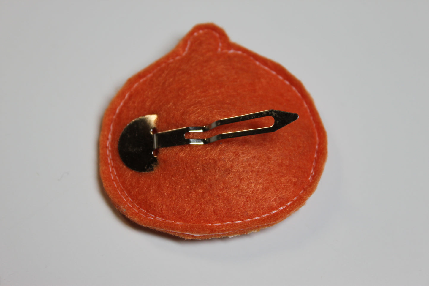 Jack-o-lantern Hair Clippie and Bow Center, In The Hoop