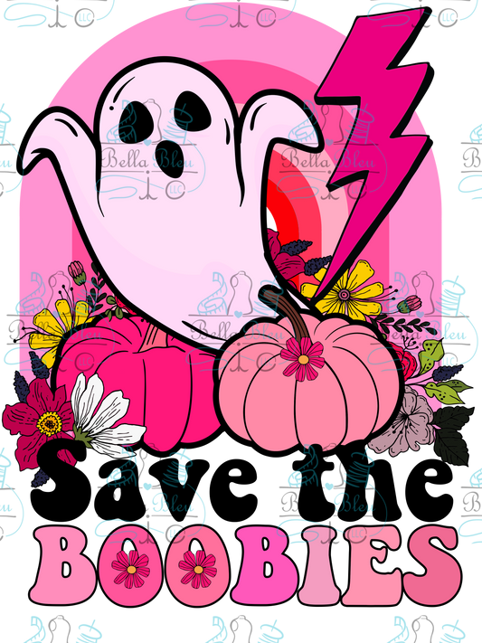 Save the BOObies Halloween Sublimation pgn file