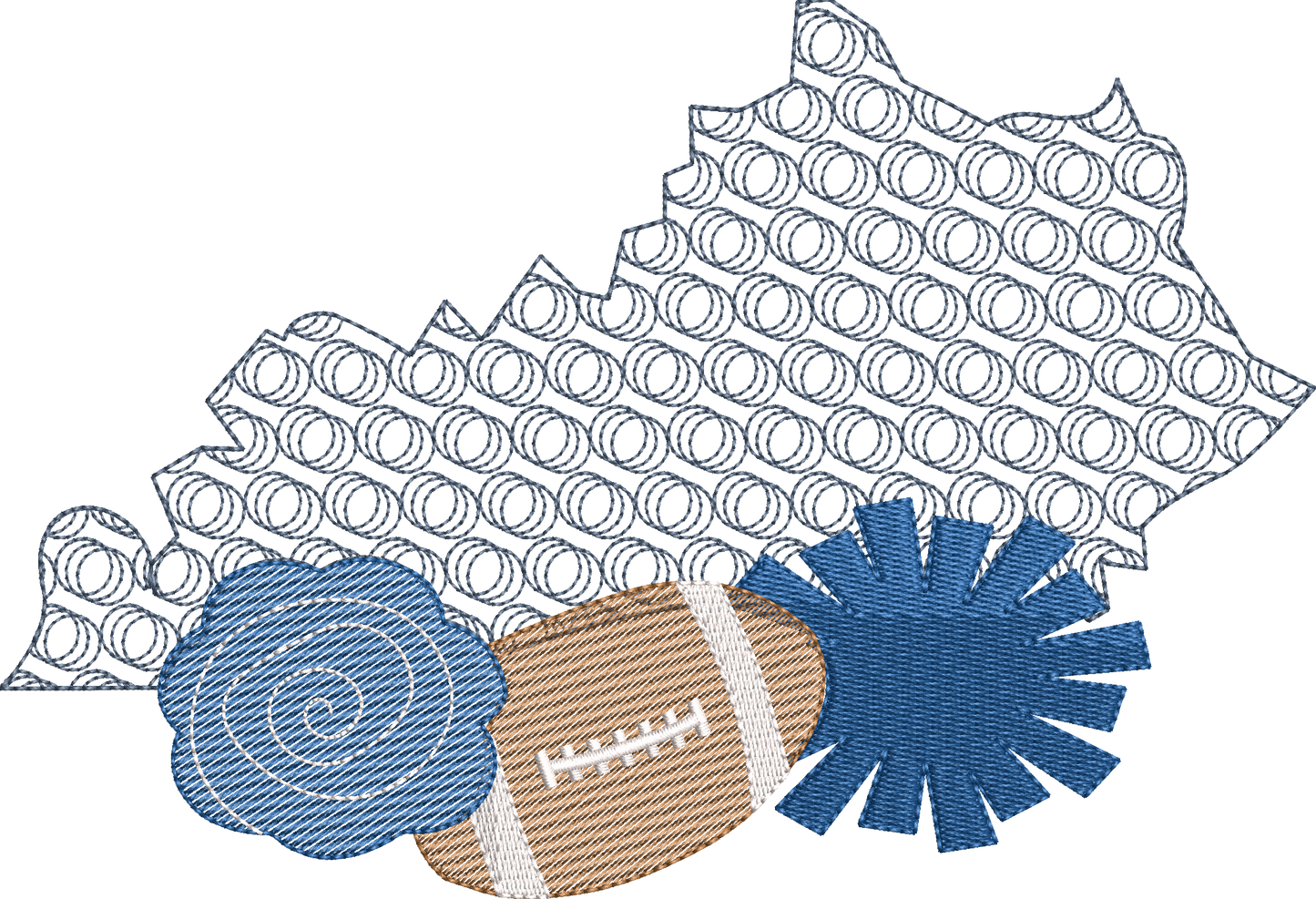 Kentucky Football Sketchy Motif