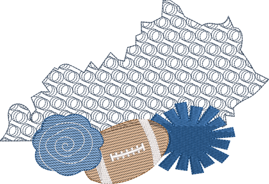 Kentucky Football Sketchy Motif
