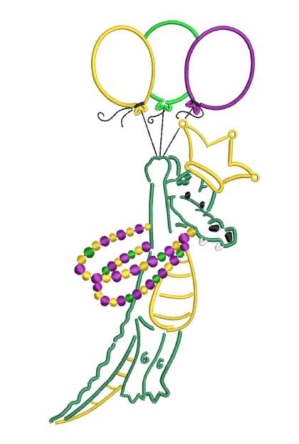 Mardi Gras Alligator 1