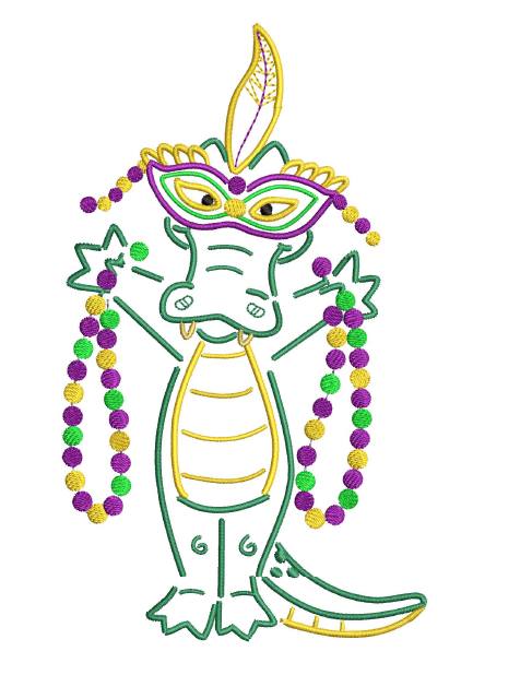 Mardi Gras Alligator Bundle Set