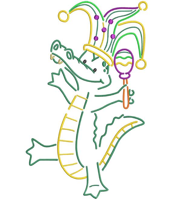 Mardi Gras Alligator Bundle Set