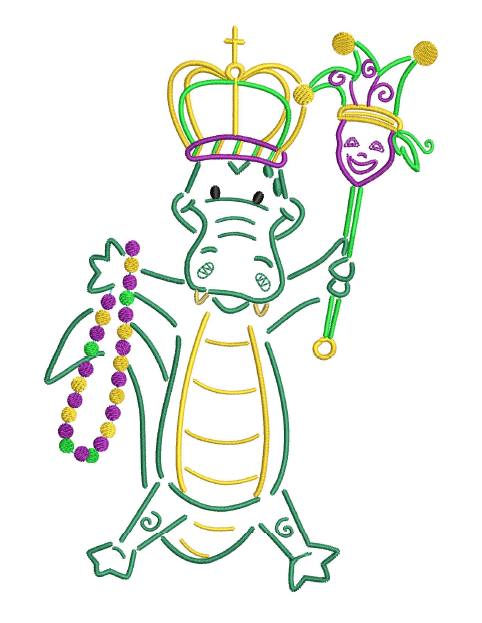 Mardi Gras Alligator Bundle Set