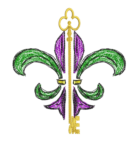 Mardi Gras Key sketchy
