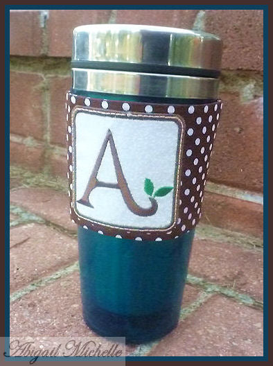 Coffee Cozy Monogram Alphabet Set ITH