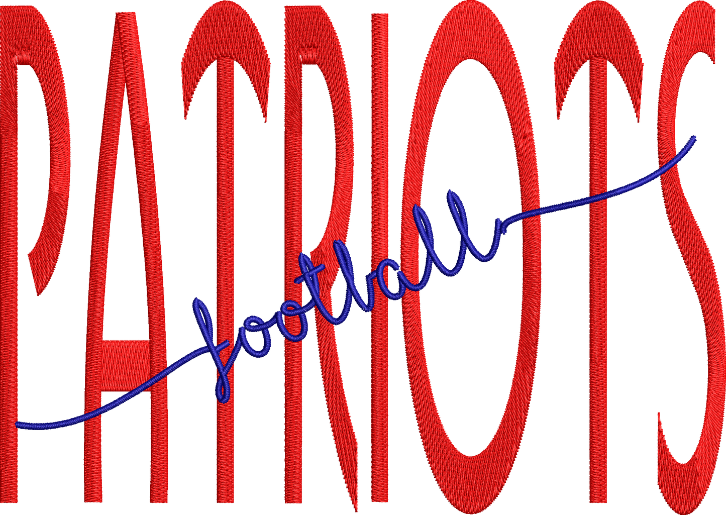 Patriots Football Word Art