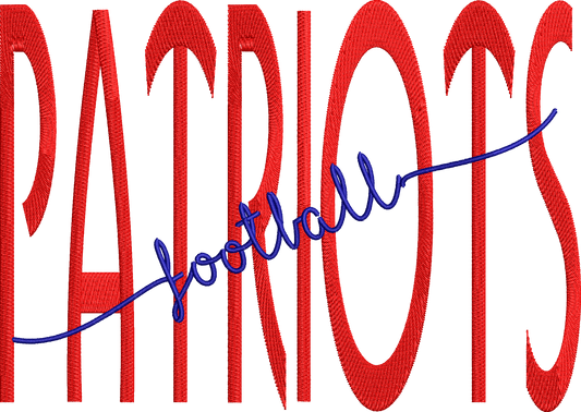 Patriots Football Word Art