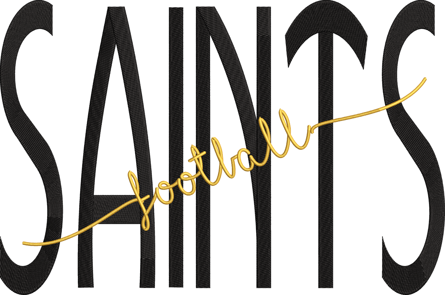Saints Football Word Art