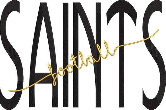 Saints Football Word Art