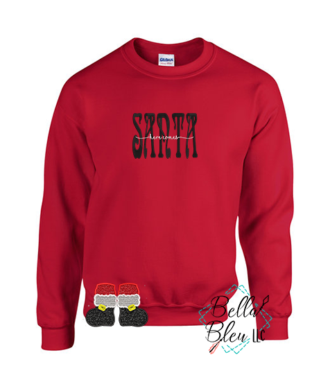 Here Comes Santa Word Art