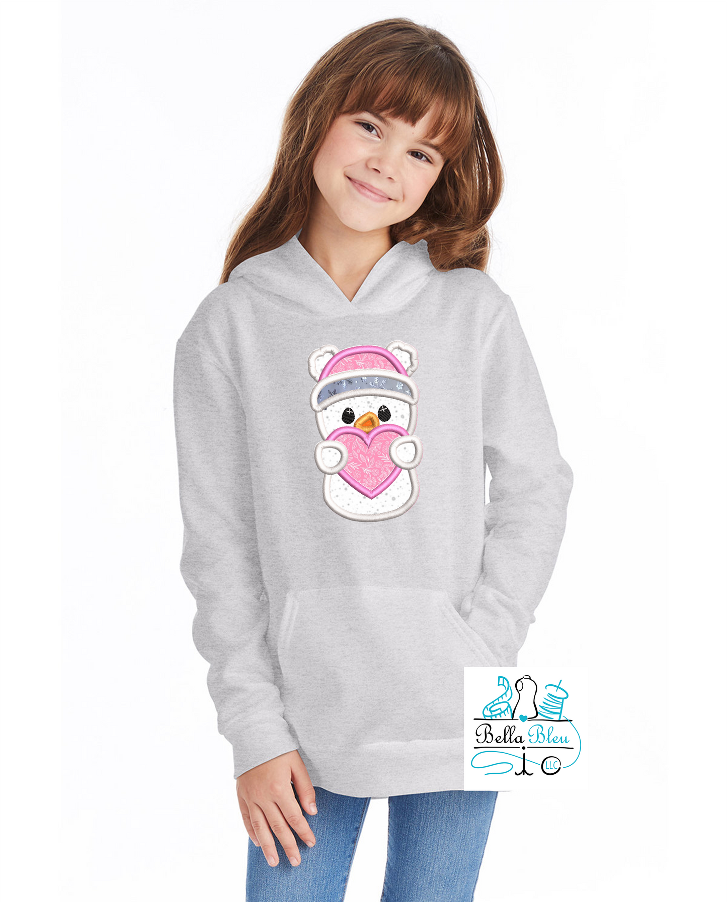Snowman Girl Applique 4 sizes