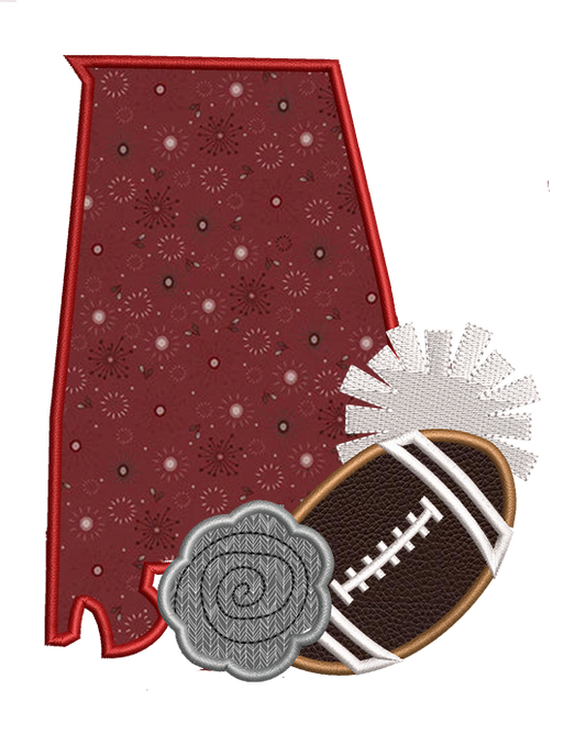 Alabama Football Applique