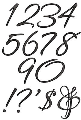 Betty Alphabet Font 5 sizes