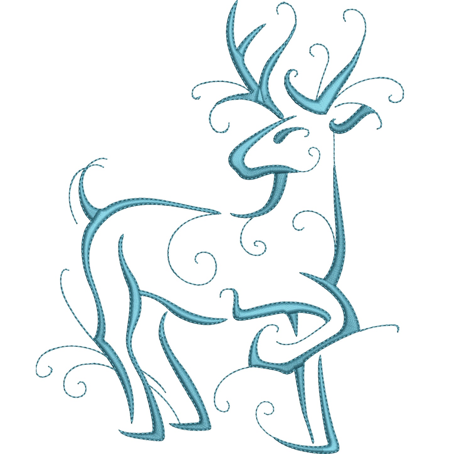 KRD Christmas Reindeer Outline Set