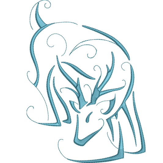 KRD Christmas Reindeer Outline 6